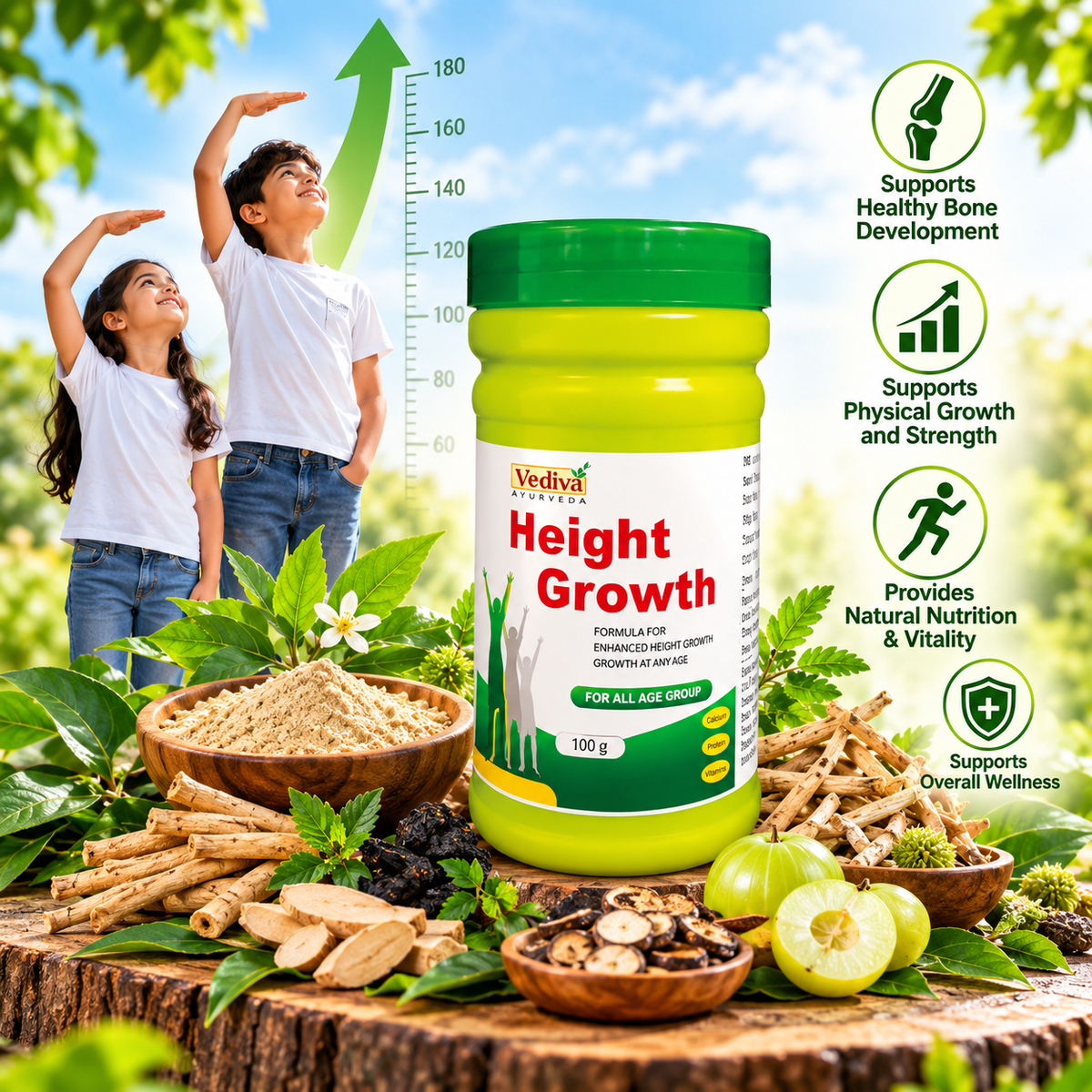Vediva Ayurvedic Height Growth Medicine