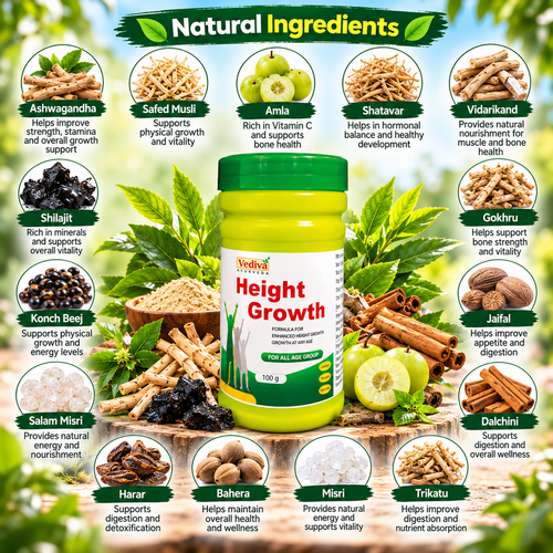 Vediva Ayurvedic Height Growth Medicine