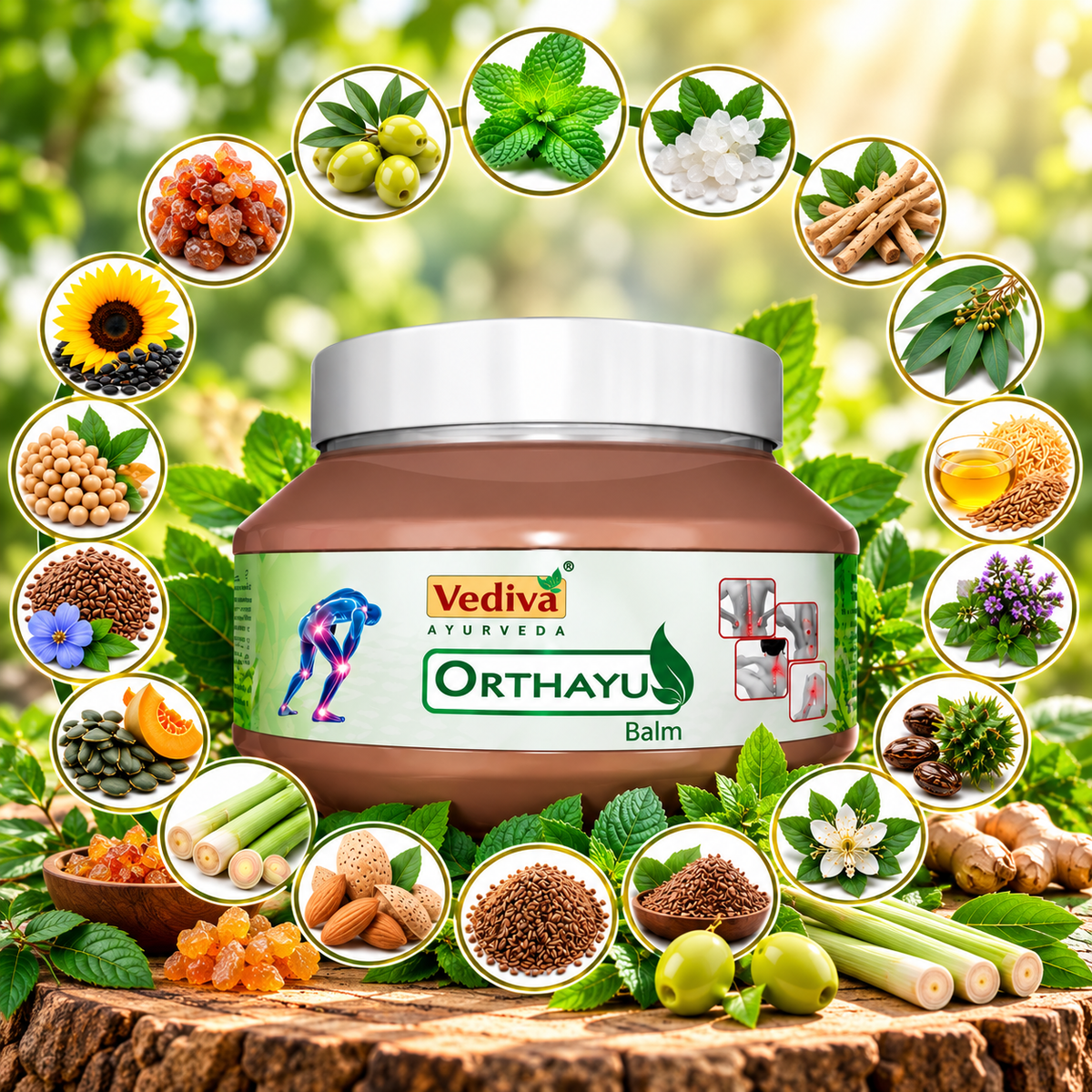 Vediva Orthayu Ayurvedic Pain Relief Balm